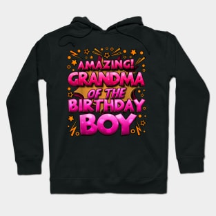 Grandma Of The Birthday Boy Matching Family Hoodie